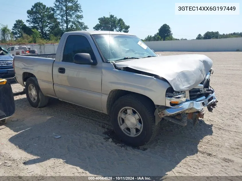 2006 GMC Sierra 1500 Work Truck VIN: 3GTEC14XX6G197449 Lot: 40564528