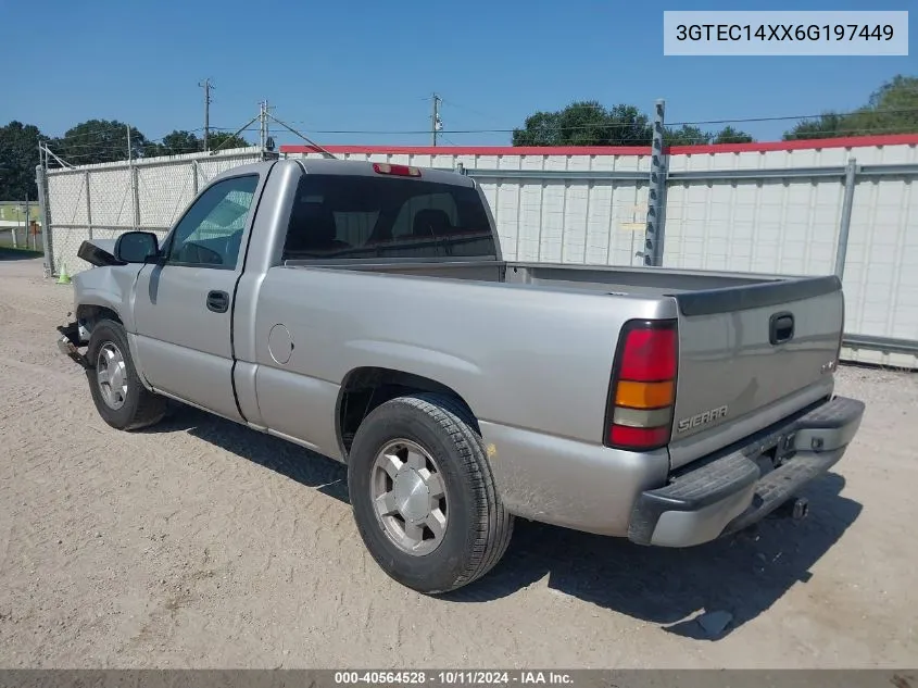 2006 GMC Sierra 1500 Work Truck VIN: 3GTEC14XX6G197449 Lot: 40564528