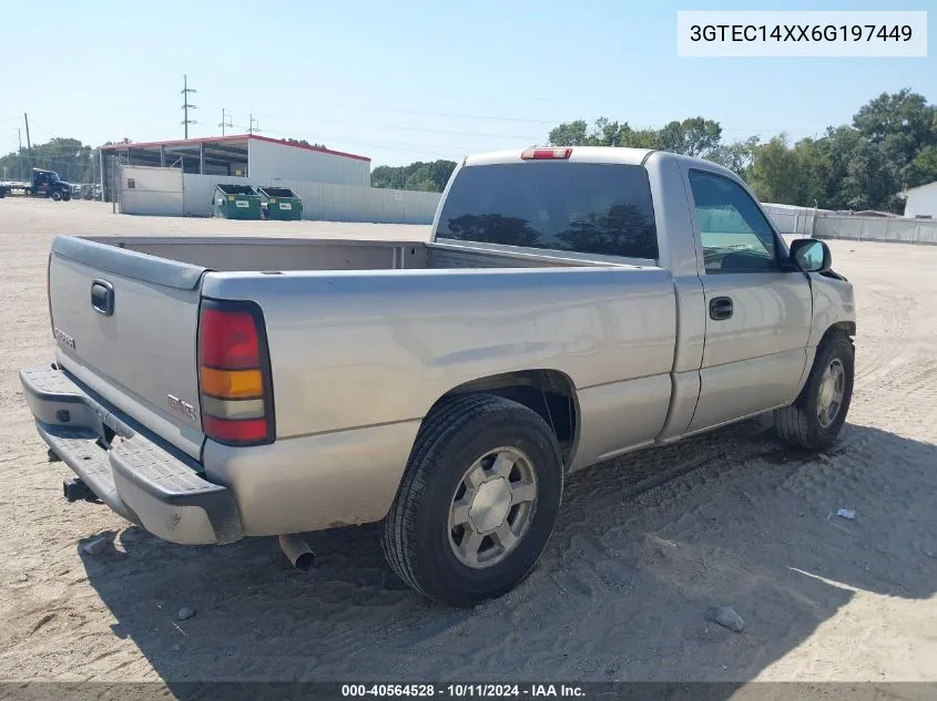 2006 GMC Sierra 1500 Work Truck VIN: 3GTEC14XX6G197449 Lot: 40564528