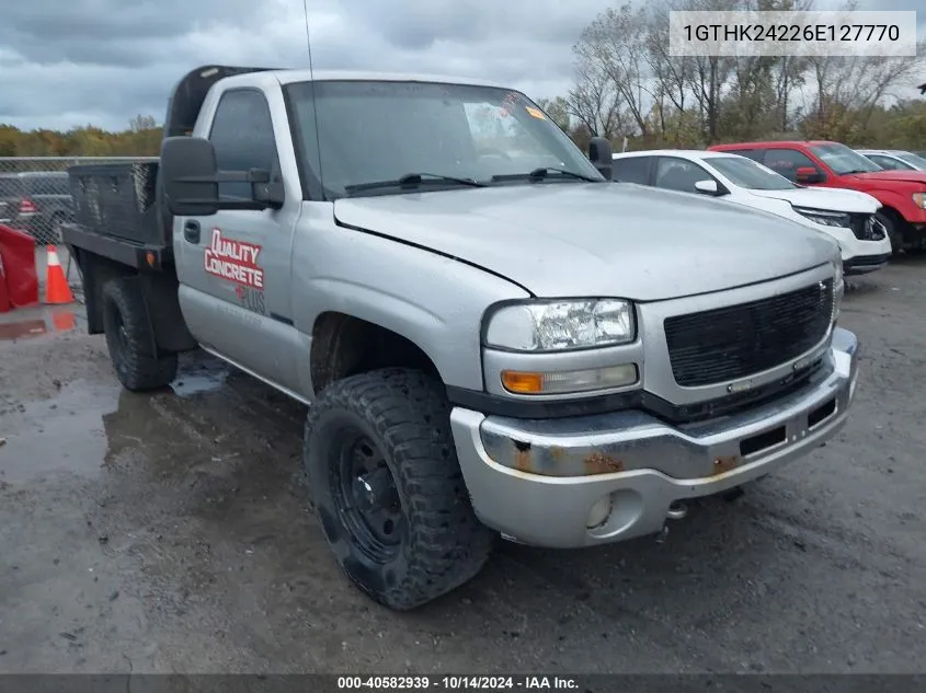 2006 GMC Sierra K2500 Heavy Duty VIN: 1GTHK24226E127770 Lot: 40582939