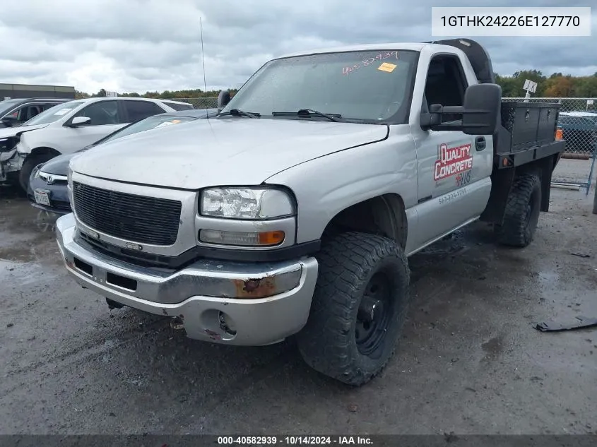 2006 GMC Sierra K2500 Heavy Duty VIN: 1GTHK24226E127770 Lot: 40582939