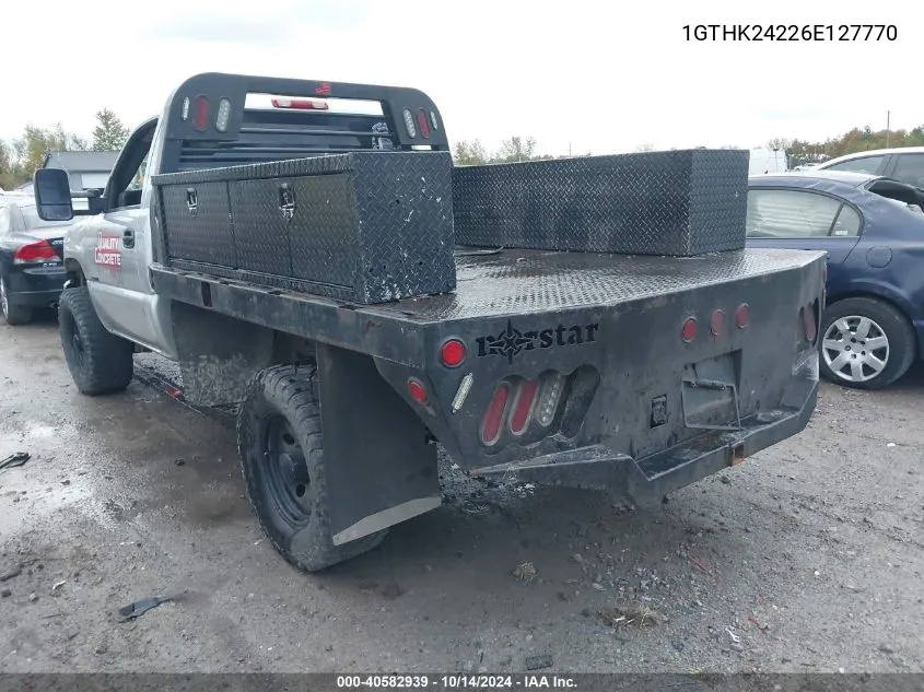 2006 GMC Sierra K2500 Heavy Duty VIN: 1GTHK24226E127770 Lot: 40582939