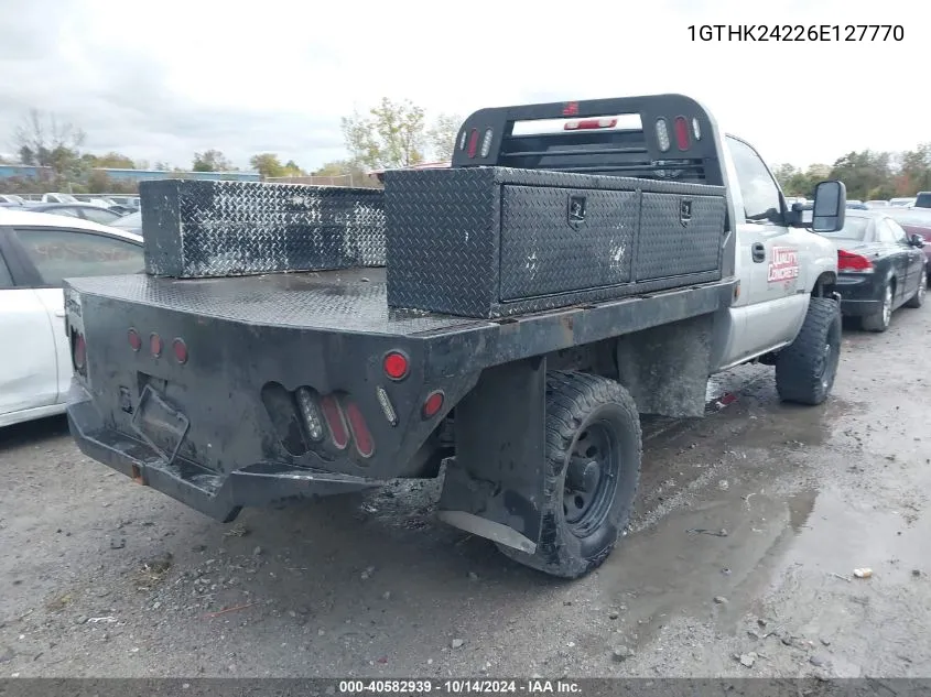 2006 GMC Sierra K2500 Heavy Duty VIN: 1GTHK24226E127770 Lot: 40582939