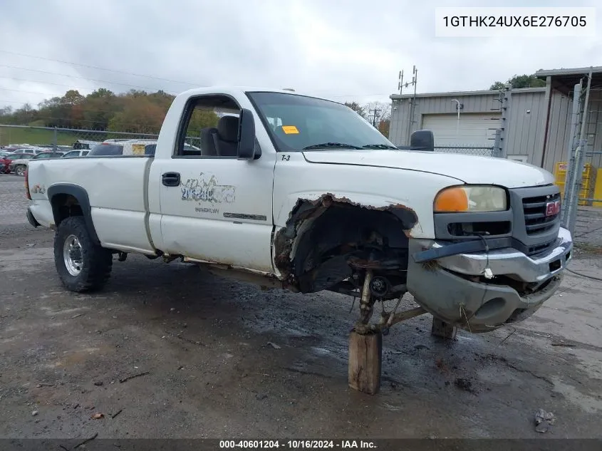 2006 GMC Sierra 2500Hd Work Truck VIN: 1GTHK24UX6E276705 Lot: 40601204