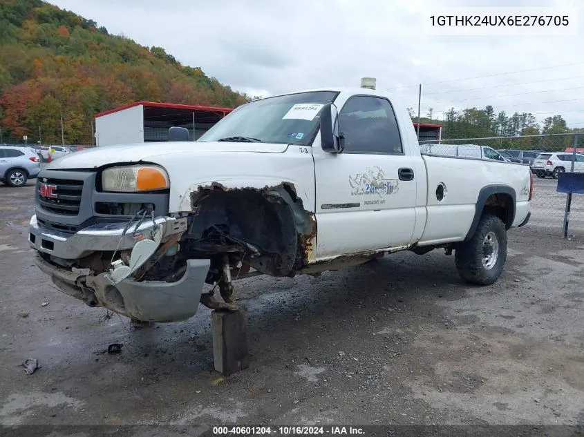 2006 GMC Sierra 2500Hd Work Truck VIN: 1GTHK24UX6E276705 Lot: 40601204