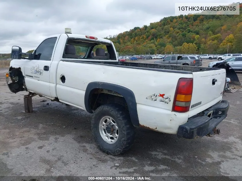 2006 GMC Sierra 2500Hd Work Truck VIN: 1GTHK24UX6E276705 Lot: 40601204