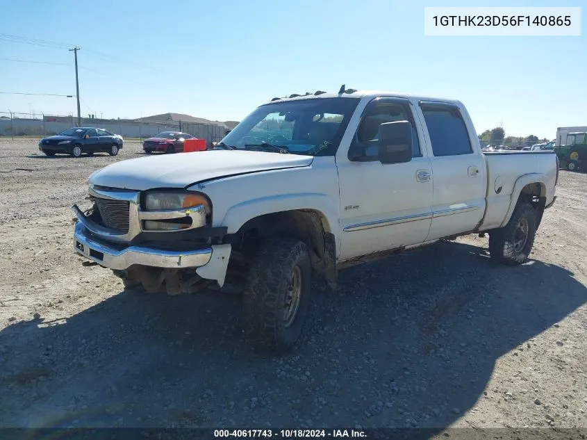 2006 GMC Sierra 2500Hd Sle1 VIN: 1GTHK23D56F140865 Lot: 40617743