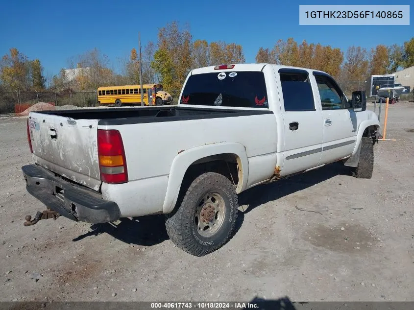 2006 GMC Sierra 2500Hd Sle1 VIN: 1GTHK23D56F140865 Lot: 40617743