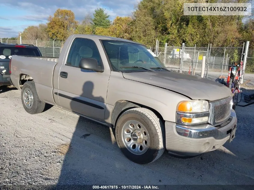 2006 GMC Sierra 1500 Sl VIN: 1GTEC14X16Z100932 Lot: 40617975