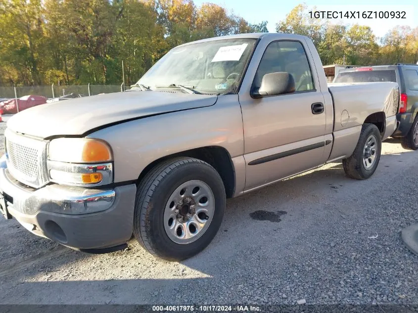 2006 GMC Sierra 1500 Sl VIN: 1GTEC14X16Z100932 Lot: 40617975