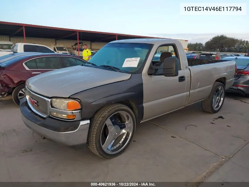 2006 GMC Sierra 1500 Sl/Sle1/Work Truck VIN: 1GTEC14V46E117794 Lot: 40621936