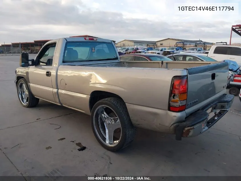 2006 GMC Sierra 1500 Sl/Sle1/Work Truck VIN: 1GTEC14V46E117794 Lot: 40621936