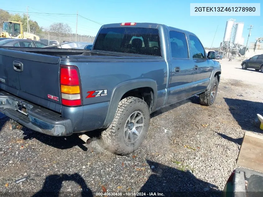 2006 GMC Sierra 1500 Slt VIN: 2GTEK13Z461278980 Lot: 40630438