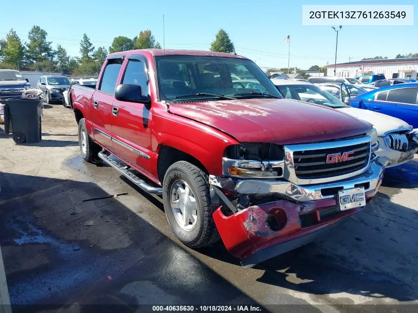 2006 GMC Sierra 1500 Slt VIN: 2GTEK13Z761263549 Lot: 40635630