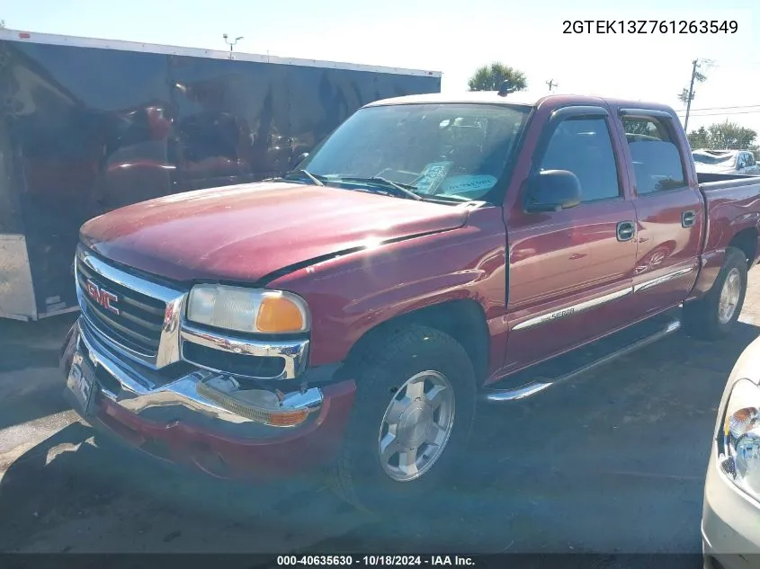 2006 GMC Sierra 1500 Slt VIN: 2GTEK13Z761263549 Lot: 40635630