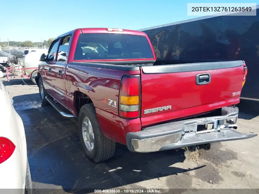 2006 GMC Sierra 1500 Slt VIN: 2GTEK13Z761263549 Lot: 40635630