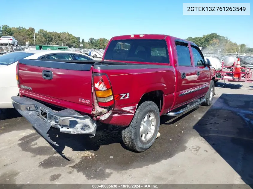 2006 GMC Sierra 1500 Slt VIN: 2GTEK13Z761263549 Lot: 40635630