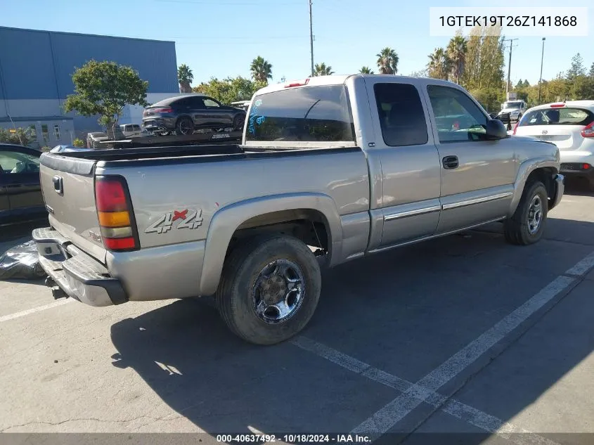 2006 GMC Sierra 1500 Sle2 VIN: 1GTEK19T26Z141868 Lot: 40637492