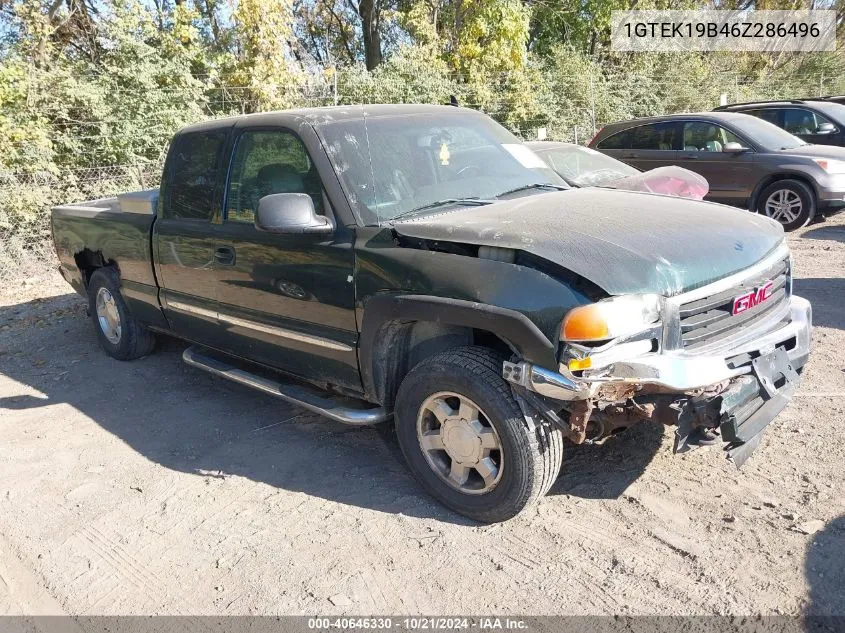 2006 GMC Sierra 1500 Slt VIN: 1GTEK19B46Z286496 Lot: 40646330