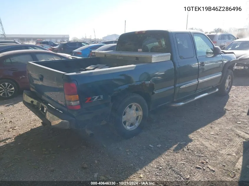 2006 GMC Sierra 1500 Slt VIN: 1GTEK19B46Z286496 Lot: 40646330