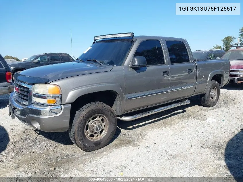 2006 GMC Sierra 1500Hd Sle1 VIN: 1GTGK13U76F126617 Lot: 40649680