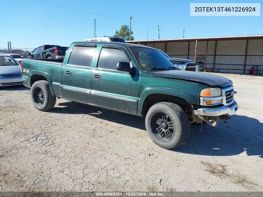 2006 GMC Sierra 1500 Sle1 VIN: 2GTEK13T461226924 Lot: 40665351