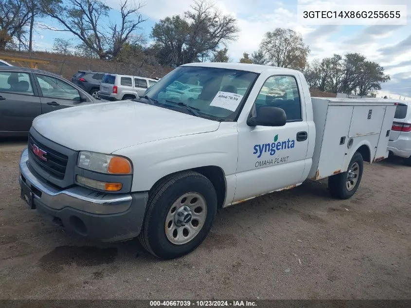 2006 GMC Sierra 1500 Work Truck VIN: 3GTEC14X86G255655 Lot: 40667039