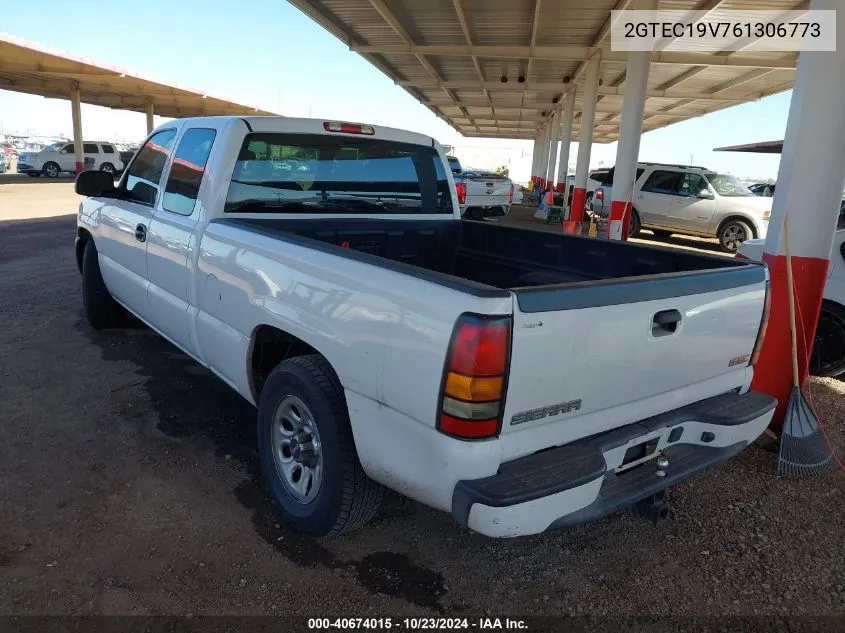 2006 GMC Sierra 1500 Work Truck VIN: 2GTEC19V761306773 Lot: 40674015