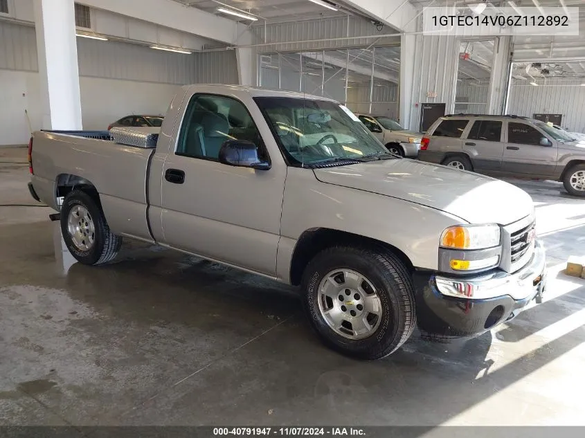 1GTEC14V06Z112892 2006 GMC Sierra 1500 Work Truck