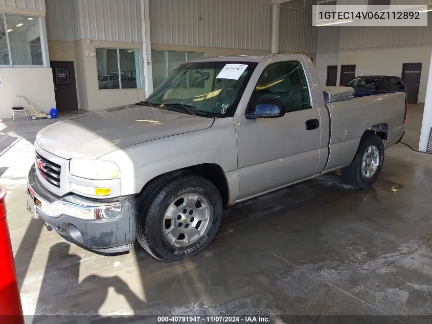 1GTEC14V06Z112892 2006 GMC Sierra 1500 Work Truck