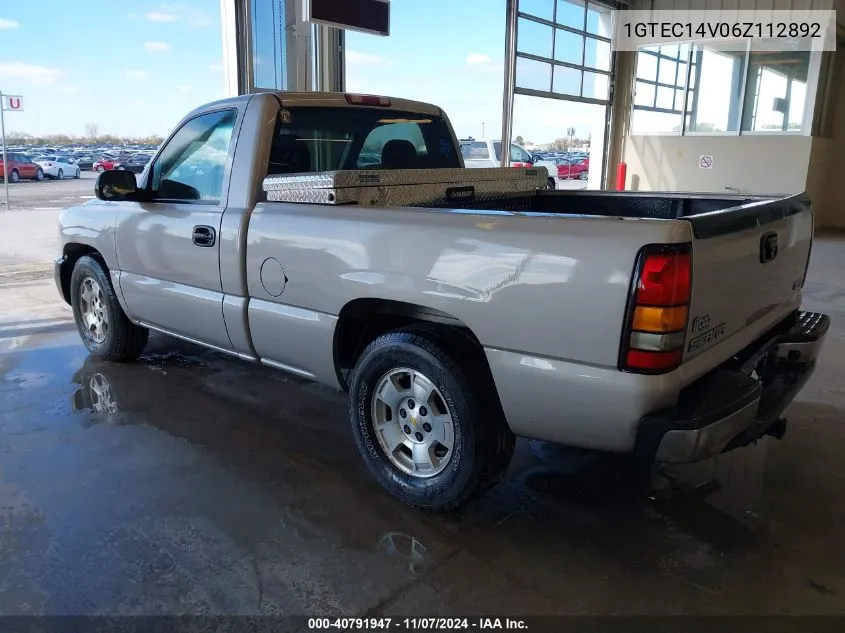 1GTEC14V06Z112892 2006 GMC Sierra 1500 Work Truck