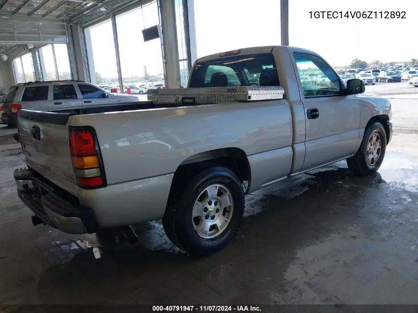 1GTEC14V06Z112892 2006 GMC Sierra 1500 Work Truck