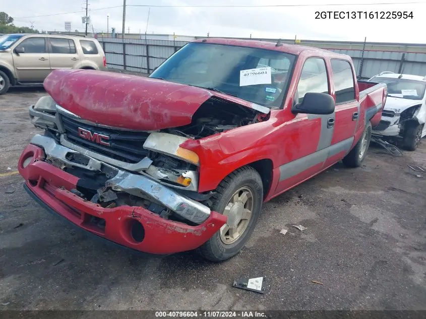 2006 GMC Sierra 1500 Sle2 VIN: 2GTEC13T161225954 Lot: 40796604