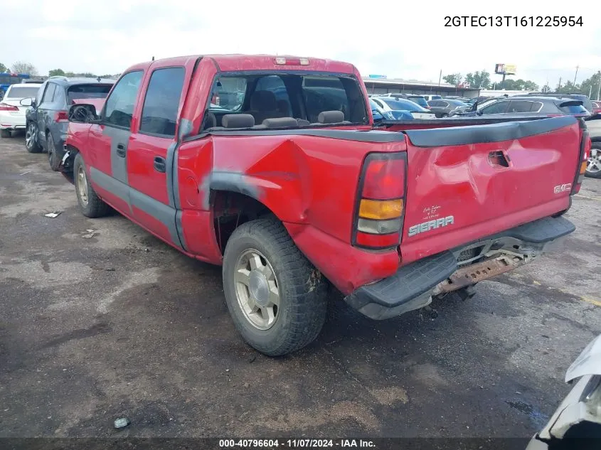 2006 GMC Sierra 1500 Sle2 VIN: 2GTEC13T161225954 Lot: 40796604