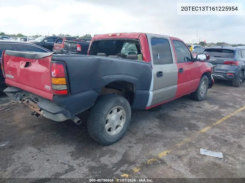 2006 GMC Sierra 1500 Sle2 VIN: 2GTEC13T161225954 Lot: 40796604