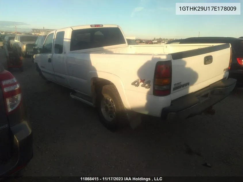 2007 GMC Sierra 2500Hd Classic Sl/Sle/Slt VIN: 1GTHK29U17E178009 Lot: 11868415