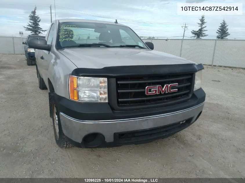 2007 GMC Sierra 1500 VIN: 1GTEC14C87Z542914 Lot: 12095225