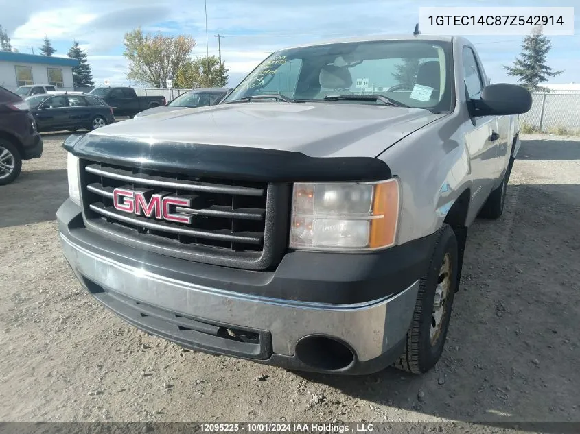 2007 GMC Sierra 1500 VIN: 1GTEC14C87Z542914 Lot: 12095225