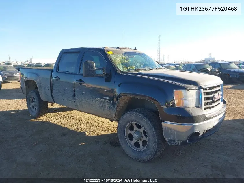 2007 GMC Sierra 2500Hd VIN: 1GTHK23677F520468 Lot: 12122229