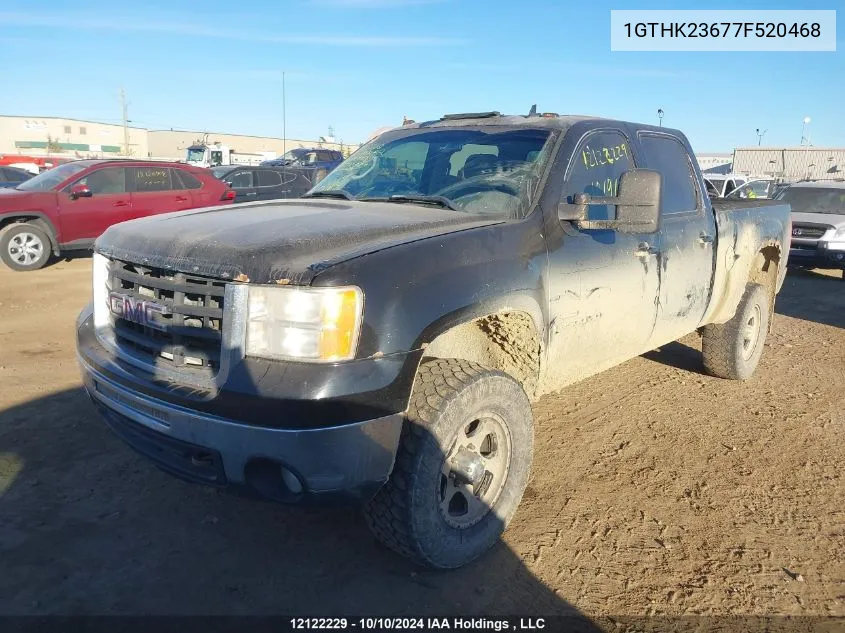 2007 GMC Sierra 2500Hd VIN: 1GTHK23677F520468 Lot: 12122229