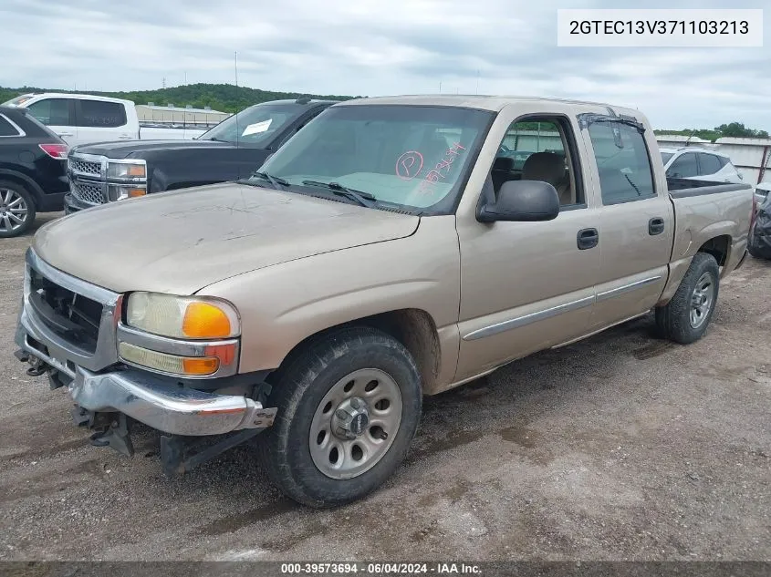 2007 GMC Sierra 1500 Classic Sl VIN: 2GTEC13V371103213 Lot: 39573694