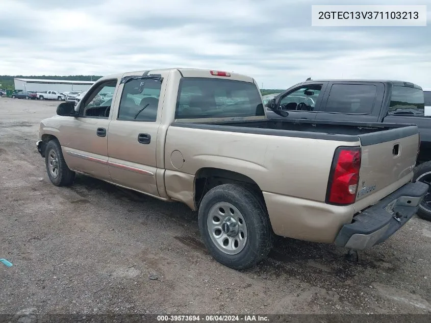 2007 GMC Sierra 1500 Classic Sl VIN: 2GTEC13V371103213 Lot: 39573694