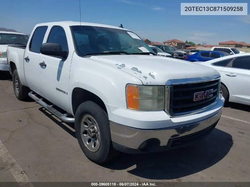 2GTEC13C871509258 2007 GMC Sierra 1500 Work Truck