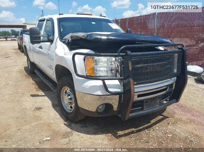 2007 GMC Sierra 2500Hd Sle2 VIN: 1GTHC23677F531726 Lot: 39703694