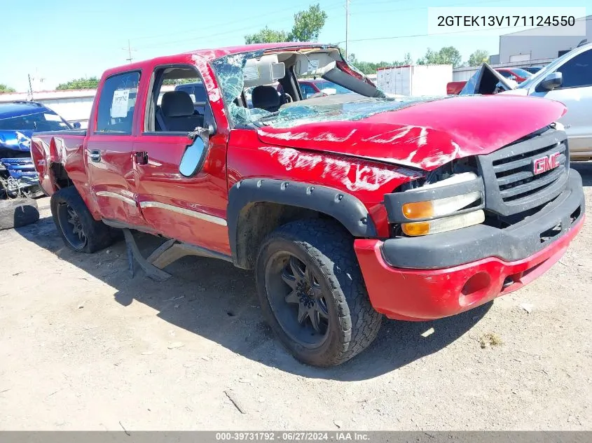 2007 GMC Sierra 1500 Classic Sl VIN: 2GTEK13V171124550 Lot: 39731792