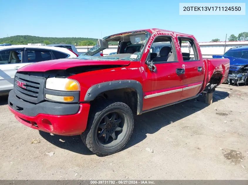 2007 GMC Sierra 1500 Classic Sl VIN: 2GTEK13V171124550 Lot: 39731792