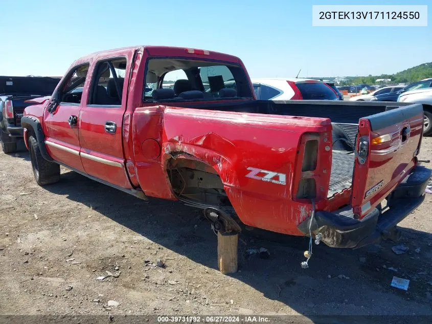 2007 GMC Sierra 1500 Classic Sl VIN: 2GTEK13V171124550 Lot: 39731792