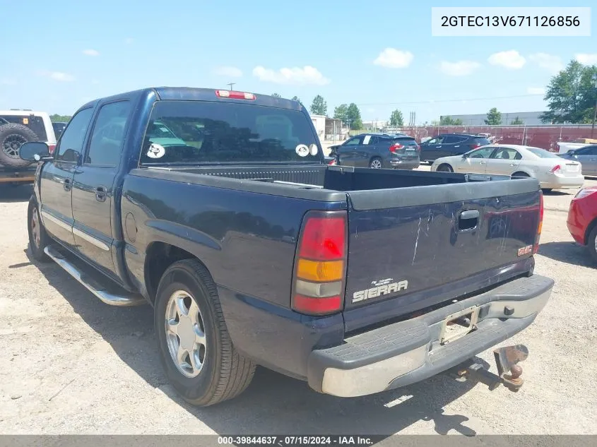 2007 GMC Sierra 1500 Classic Sl VIN: 2GTEC13V671126856 Lot: 39844637