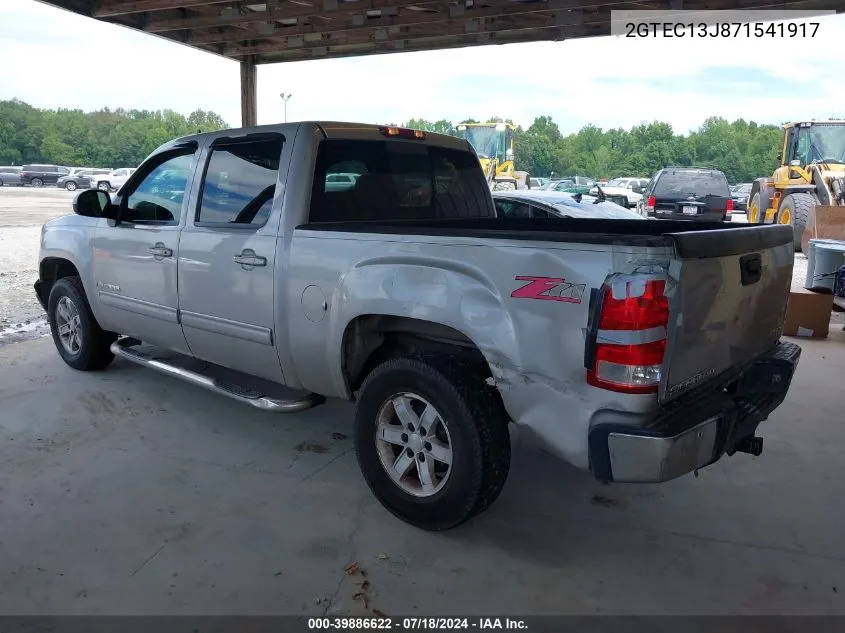 2007 GMC Sierra 1500 Slt VIN: 2GTEC13J871541917 Lot: 39886622