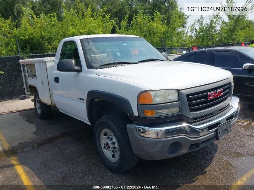 2007 GMC Sierra 2500Hd Classic Work Truck VIN: 1GTHC24U97E187996 Lot: 39902766